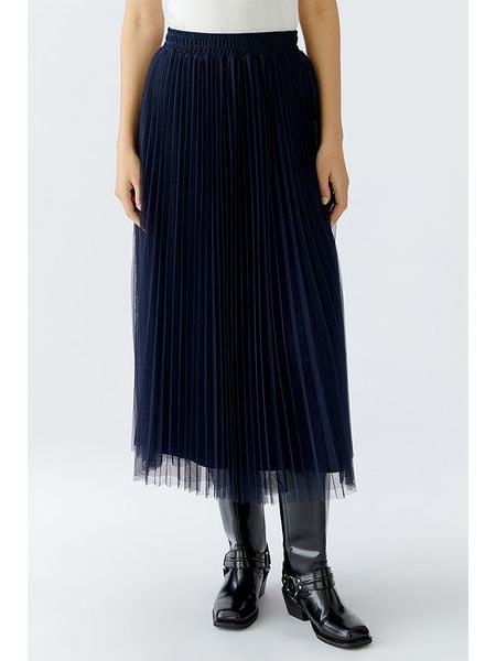 Oui Spódnica w kolorze granatowym rozmiar: 34. Niebieskie spódnice Oui, bez wzorów, midi. Za 202.50 zł.