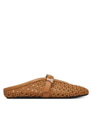 Patrizia Pepe Klapki PPJ378.24 Brązowy. Brązowe klapki Patrizia Pepe, bez wzorów, ze skóry, bez obcasa, bez zapięcia. Za 539.99 zł.