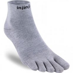 Skarpetki Injinji Liner Mini-Crew. Szare skarpetki Injinji, bez wzorów. Za 70.40 zł.