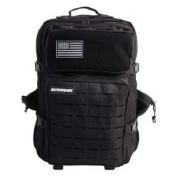 Plecak outdoorowy V2 45L. Czarne plecaki ELITEX TRAINING, bez wzorów, z materiału, bez dodatków. Za 347.99 zł.