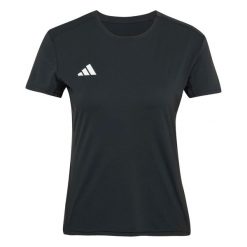 Koszulka Adidas Sport Adizero E Tee Damskie. Czarne t-shirty sportowe adidas, s, bez wzorów, z materiału, bez ramiączek, do biegania. Za 167.99 zł.