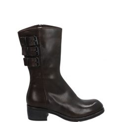 BRĄZOWE BOTKI 1107 CUSNA TDM. Brązowe botki Venezia, bez wzorów, ze skóry, bez obcasa, bez zapięcia. Za 269.00 zł.