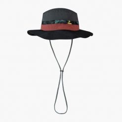 Kapelusz BUFF EXPLORE BOONEY HAT OKISA. Czarne kapelusze Buff, na lato, bez wzorów, z materiału. Za 146.99 zł.