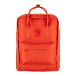 Plecak Fjallraven Re-Kanken - flame orange. Brązowe plecaki Fjällräven, bez wzorów, bez dodatków. Za 371.99 zł.