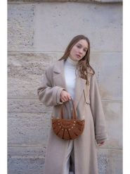 Maison héritage PARIS Skórzana torebka "Mini Sparti" w kolorze brązowym - 29 x 18 x 5 cm rozmiar: onesize. Brązowe torebki klasyczne maison héritage PARIS, bez wzorów, z materiału, przez ramię, bez dodatków. Za 347.99 zł.