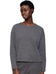 Triumph Bluza w kolorze antracytowym rozmiar: 44. Czarne bluzy Triumph, bez wzorów, prążkowane, bez ramiączek, bez kaptura. Za 74.28 zł.