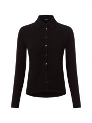 Someday Bluzka damska ze stretchem - Kirsty Kobiety wiskoza czarny jednolity, 36. Czarne bluzki someday., bez wzorów, z dżerseju, eleganckie, bez kołnierzyka, bez ramiączek. Za 349.95 zł.