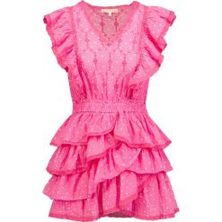 Sukienka LOVESHACKFANCY CORELLI. Czerwone sukienki LoveShackFancy, m, bez wzorów, z bawełny, vintage, bez kołnierzyka, bez ramiączek, mini. Za 2,240.00 zł.
