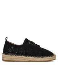 DeeZee Espadryle 3H33549-1 Czarny. Czarne espadryle DeeZee, bez wzorów, z materiału, bez obcasa. Za 119.99 zł.