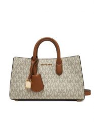 Michael Kors Torebka Scarlett XS 32F4GETC0B Beżowy. Brązowe torebki klasyczne Michael Kors, bez wzorów, ze skóry, bez dodatków. Za 1,019.00 zł.