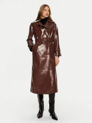 ACCESS FASHION Trencz 44-9009-361 Brązowy Regular Fit. Brązowe płaszcze ACCESS FASHION, bez wzorów, ze skóry, bez kaptura. Za 669.99 zł.