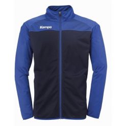 Bluza Kempa Prime Poly Jacket. Niebieskie bluzy Kempa, xl, bez wzorów, sportowe, bez ramiączek, bez kaptura. W wyprzedaży za 180.00 zł.