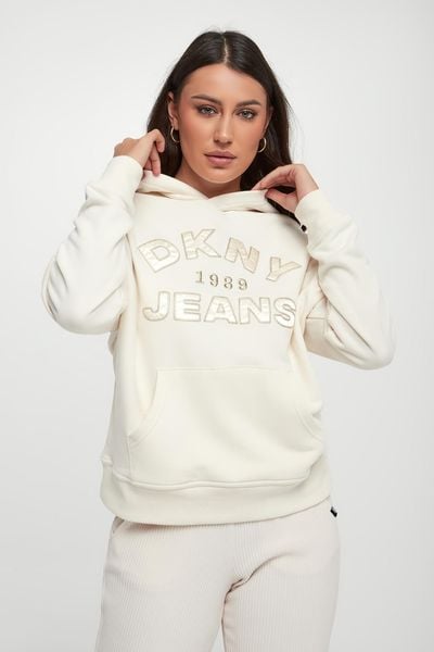 Bluza damska z kapturem DKNY. Bluzy DKNY, m, bez wzorów, z kapturem. W wyprzedaży za 307.30 zł.