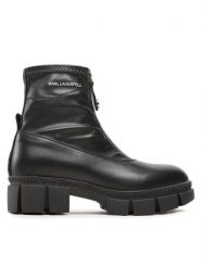 KARL LAGERFELD Botki KL43260 Czarny. Czarne botki KARL LAGERFELD, bez wzorów, ze skóry, bez obcasa, na płaskiej podeszwie, bez zapięcia. Za 679.99 zł.