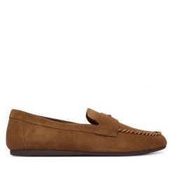 Mokasyny Aldo. Brązowe mokasyny Aldo, bez wzorów. Za 339.99 zł.
