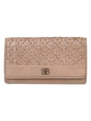 Bellicci Skórzany portfel "Perla" w kolorze szarobrązowym - 17,5 x 10 x 3 cm rozmiar: onesize. Brązowe portfele Bellicci, bez wzorów, z materiału. Za 175.26 zł.