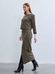 BGN Spódnica w kolorze jasnobrązowym rozmiar: 38. Brązowe spódnice BGN, na co dzień, bez wzorów, maxi, proste. Za 108.99 zł.