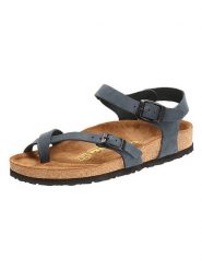 Comfortfusse Skórzane sandały w kolorze granatowym rozmiar: 41. Niebieskie sandały Comfortfüße, bez wzorów, klasyczne, z otwartym noskiem, bez obcasa, bez zapięcia. Za 207.34 zł.
