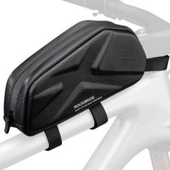 Torba rowerowa na ramę sztywna Rockbros 076 1,4l. Czarne torebki klasyczne ROCKBROS, bez wzorów, sportowe, bez dodatków. Za 99.00 zł.
