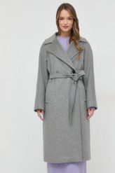 Weekend Max Mara płaszcz wełniany kolor szary przejściowy. Szare płaszcze Weekend Max Mara, bez wzorów, z wełny, klasyczne, bez kaptura. Za 3,299.90 zł.