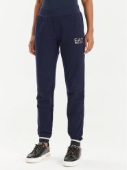 EA7 Emporio Armani Spodnie dresowe 8NTP67 TJTXZ 1554 Granatowy Regular Fit. Niebieskie spodnie dresowe EA7 Emporio Armani, bez wzorów, z bawełny. Za 279.99 zł.