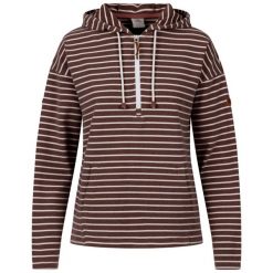 Trespass Softly - Damska codzienna bluza z kapturem w kolorze kasztanowym. Brązowe bluzy Trespass, bez wzorów, sportowe, bez ramiączek, z kapturem. Za 300.99 zł.