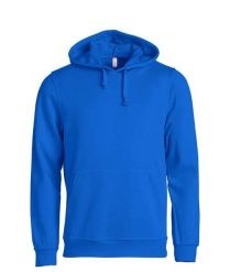 Clique Basic Hoody bluza z kapturem unisex, miękki trwały materiał – royal blue. Niebieskie bluzy CLIQUE, xl, bez wzorów, z bawełny, bez ramiączek, z kapturem. Za 166.63 zł.