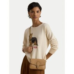 Torebka LAUREN RALPH LAUREN. Brązowe kopertówki Lauren Ralph Lauren, bez wzorów, wizytowe, bez dodatków. Za 1,199.00 zł.