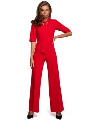 Stylove Kombinezon w kolorze czerwonym rozmiar: XL. Czerwone kombinezony Stylove, xl, bez wzorów, bez kołnierzyka, bez ramiączek. Za 260.35 zł.