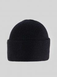 4F Czapka zimowa damska - czarna Uniwersalny. Czarne czapki zimowe 4f, bez wzorów, z dzianiny, biznesowe. Za 49.99 zł.
