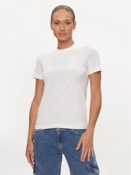 Calvin Klein Jeans T-Shirt Institutional J20J223222 Biały Regular Fit. Białe t-shirty Calvin Klein Jeans, l, bez wzorów, z bawełny, bez kołnierzyka, bez ramiączek. Za 119.99 zł.