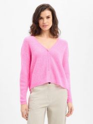 American vintage Wełniany kardigan damski Kobiety Wełna różowy|wyrazisty róż, L. Czerwone swetry American Vintage, l, bez wzorów, z wełny, vintage, bez ramiączek. Za 649.95 zł.