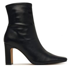 Botki Aldo. Czarne botki Aldo, bez wzorów, bez obcasa, na słupku, bez zapięcia. Za 469.99 zł.