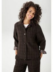 Aniston Kurtka koszulowa w kolorze ciemnobrązowym rozmiar: 44. Brązowe kurtki Aniston, bez wzorów, bez kaptura. Za 91.77 zł.