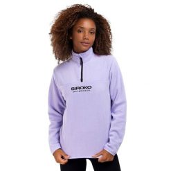 Bluza z grubego polaru do sportów zimowych damska Aurora-W. Niebieskie bluzy bez kaptura SIROKO, na zimę, xl, bez wzorów, z polaru, bez kaptura, narciarskie. W wyprzedaży za 152.00 zł.