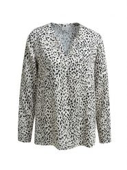 Milano Italy Bluzka w kolorze biało-czarnym rozmiar: 42. Białe bluzki Milano Italy, bez wzorów, z wiskozy, bez kołnierzyka, bez ramiączek. Za 152.99 zł.