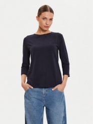 Weekend Max Mara Bluzka Multia 2425946011 Granatowy Regular Fit. Niebieskie bluzki Weekend Max Mara, xs, bez wzorów, z bawełny, bez kołnierzyka, bez ramiączek. Za 229.99 zł.