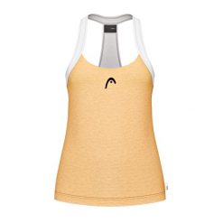 Damski tank top Head Play Tech. Żółte topy Head, bez wzorów, sportowe, bez kołnierzyka, bez ramiączek. Za 351.00 zł.