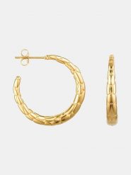 MOODE Kolczyki-półkreole "Alizée" rozmiar: onesize. Żółte kolczyki MOODE, ze stali. Za 43.99 zł.