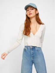 JJXX Kardigan Sabel 12224471 Biały Regular Fit. Białe swetry JJXX, xl, bez wzorów, z wiskozy, bez ramiączek. Za 49.99 zł.