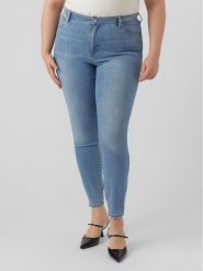 Vero Moda Curve Jeansy Phia 10285113 Niebieski Slim Fit. Niebieskie jeansy Vero Moda Curve, bez wzorów, z bawełny. Za 99.99 zł.