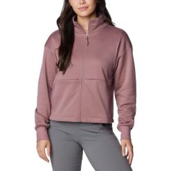 Damska bluza polarowa Columbia Boundless Trek Tech z pełnym zamkiem błyskawiczny. Fioletowe bluzy bez kaptura Columbia, na zimę, xs, bez wzorów, z polaru, bez kaptura, narciarskie. Za 329.00 zł.