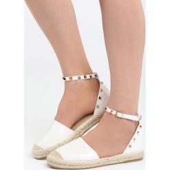 Białe Espadryle Precedence. Espadryle marki Kazar. Za 34.99 zł.