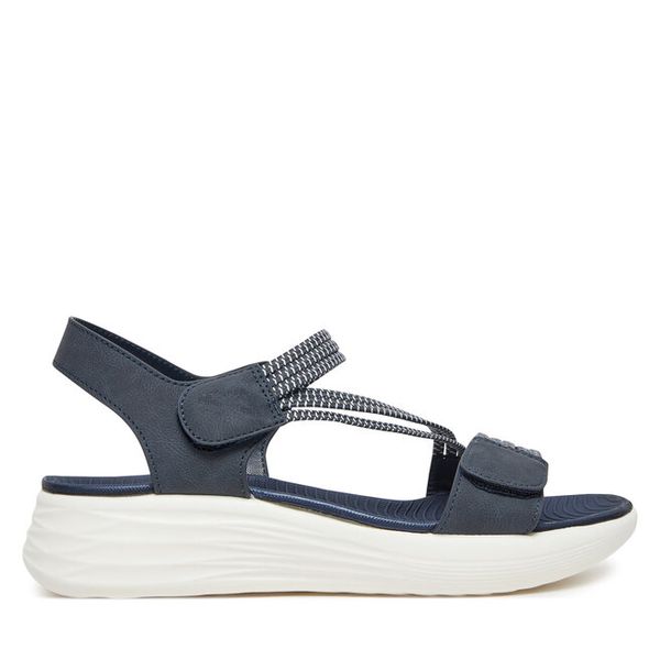 Sandały Clara Barson. Niebieskie sandały Clara Barson, bez wzorów, bez obcasa, na płaskiej podeszwie, bez zapięcia. Za 119.99 zł.