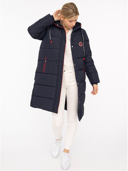 Zwillingsherz Płaszcz pikowany w kolorze granatowym rozmiar: S. Niebieskie płaszcze Zwillingsherz, s, bez wzorów, bez kaptura. Za 363.71 zł.