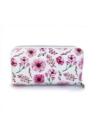 Mila Blu Skórzany portfel "Rovere" w kolorze biało-różowym - 20 x 11 x 2 cm rozmiar: onesize. Różowe portfele Mila Blu, bez wzorów, z materiału. Za 130.99 zł.