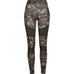 Damskie legginsy Urban Classics camo tech mesh. Brązowe legginsy Urban Classics, bez wzorów, z meshu. Za 160.50 zł.