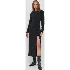 Red Valentino sukienka kolor czarny maxi prosta. Czarne sukienki Red Valentino, na co dzień, bez wzorów, bez kołnierzyka, bez ramiączek, maxi, proste. Za 3,139.90 zł.