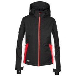 Dlx Dolores - Damska kurtka narciarska Dlx czarna. Czarne kurtki narciarskie Trespass, na zimę, bez wzorów, bez kaptura, narciarskie. Za 622.99 zł.
