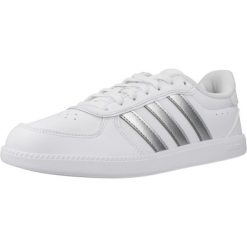 Buty ADIDAS BREAKNET SLEEK Biały. Białe trekkingi adidas, bez wzorów, z materiału, bez zapięcia, trekkingowe. Za 205.99 zł.